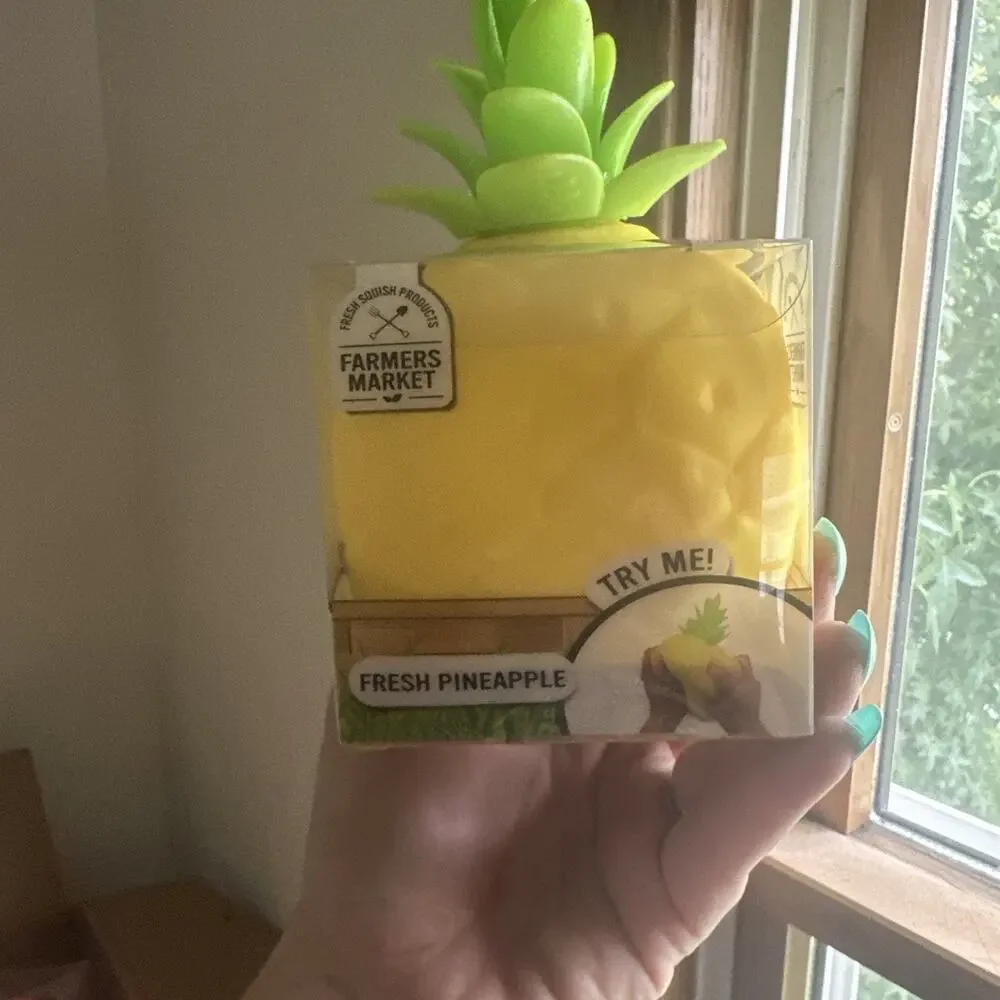 VIRAL Sunny Days Farmer’s Market Pineapple Squishy NEW Fidget Toy